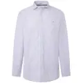 Pepe Jeans Pepe Jeanstil mænd. PM308724 Skjorte Michel hvid (XXL), Casual, Bomuld, Lange ærmer
