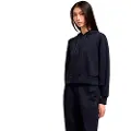 Armani Exchange AIX Armani Exchangetil kvinder. XW000505AF12819UB100 Sweatshirt med hætte i navy (M), Casual, Sport, Multisport, Polyester, Blå