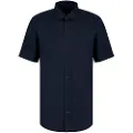 Armani Exchange AIX Armani Exchangetil mænd. XM001223AF14619UB101 Navy fritidsskjorte (XL), Casual, Linned, Korte ærmer, Blå