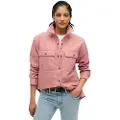 Superdry Superdrytil kvinder. W4010465A Pink skjorte til arbejdstøj (XS), Casual, Bomuld, Lange ærmer