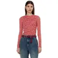 Scotch & Soda Floral Lace T-shirt Med Lange ærmer