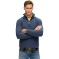 Superdry Superdrytil mænd. M2014194A Fleece fleece blå (M), Casual, Polyester