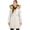 Superdry Superdrytil kvinder. W5011789A Fuji-frakke mellemgrå (L), Casual, Genanvendt polister, Bæredygtig