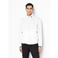 Armani Exchange AIX Armani Exchangetil mænd. 8NZB07ZNWFZ1100 Basic jakke hvid (XS), Casual, Polyester, Lange ærmer