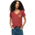 Superdry Suika Metallic Relaxed Vee T-shirt Med Korte ærmer