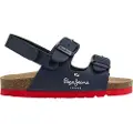 Pepe Jeans Pepe Jeansunisex til børn. PBS90056 Anatomiske sandaler Dobbelt Kansas navy (30), Fast, Velcro, Casual, Blå, børnetøj