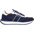 Pepe Jeans Pepe Jeanstil mænd. PMS60038 Buster Club navy træningssko i læder (43), Fast, Ruskind, Blonder, Casual, Blå