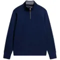 Superdry Core Pique Henley Halv Lynlås Sweater
