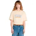 Timberland Timberlandtil kvinder. TB0A423BEFL1 Beige universitets-T-shirt (XXS), Hvid, Casual, Bomuld, Korte ærmer