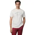 Hackett London Hackett Londontil mænd. HM5000019 Logo Classic Fit T-shirt hvid (3XL), Casual, Bomuld, Korte ærmer