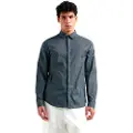Armani Exchange AIX Armani Exchangetil mænd. XM000625AF13184F0018 Langærmet blå skjorte (XS), Casual, Bomuld, Lange ærmer