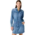 Wrangler Denim Kjole Med Lange ærmer