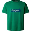Pepe Jeans Pepe Jeanstil mænd. PM509782 Picthon grøn T-shirt (M), Casual, Bomuld, Korte ærmer