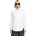 G-Star G-Startil kvinder. D27115-D321-110 Slim Poplin langærmet skjorte hvid (L), Casual, Lange ærmer, Økologisk bomuld, Bæredygtig