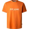 Pepe Jeans Pepe Jeanstil mænd. PM509768 Kortærmet T-shirt Pol orange (L), Casual, Bomuld, Korte ærmer, Bæredygtig