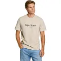 Pepe Jeans Pepe Jeanstil mænd. PM509783 Dale beige T-shirt (L), Casual, Bomuld, Korte ærmer