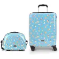 Gabol Happy Mr Wonderful Spinner Set 55/20 Tsa 37.4l + 14.8l Kuffert Med Hjul