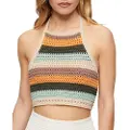 Superdry Crop Halter Crochet Ærmeløs Top