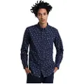 LOIS Jeans Lois Jeanstil mænd. 145133333 Langærmet marineblå skjorte (M), Casual, Bomuld, Lange ærmer