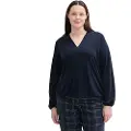 Tom Tailor 1044775 Feminine V-neck T-shirt Med Korte ærmer