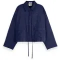 Scotch & Soda Utility Satin Skjorte Med Lange ærmer