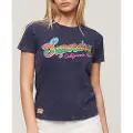 Superdry Cali Sticker Fitted T-shirt Med Korte ærmer