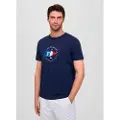 Faconnable Flag Print T-shirt Med Korte ærmer