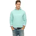 Superdry Superdrytil mænd. M2014015A City-sweatshirt med Core-logo i grøn (L), Casual, Bomuld, Turkis