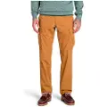 Timberland Timberlandtil mænd. TB0A2PG9EH21 Brookline cargo-bukser i twill, brune (35/34), Casual, Økologisk bomuld, Bæredygtig
