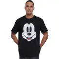 Mister tee Disney 100 Mickey Face Oversize T-shirt Med Korte ærmer