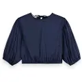 Scotch & Soda 179610 Cropped 3/4 ærme Bluse