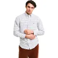 Gant Ganttil mænd. 3240255 Tattersall Classic Regular Fit ternet Oxford-skjorte hvid (XL), Casual, Lange ærmer, Økologisk bomuld, Bæredygtig
