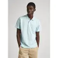 Pepe Jeans Pepe Jeanstil mænd. PM542154 Holden blå polo shirt (L), Casual, Bomuld, Korte ærmer