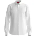 Hugo Boss HUGOtil mænd. 50475678 Ero skjorte hvid (M), Casual, Klassisk, Lange ærmer