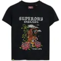 Superdry Tattoo Rhinestone Fitted T-shirt Med Korte ærmer