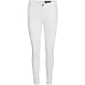 Noisy May Eve Skinny White Lavtaljede Jeans