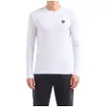 EA7 EA7til mænd. 8NPT17_PJRGZ Langærmede T-shirts, hvide (XS), Casual, Viscose, Lange ærmer