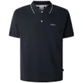 Pepe Jeans Pepe Jeanstil mænd. PM542101 Hans navy polo shirt (M), Casual, Bomuld, Korte ærmer, Blå