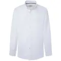 Pepe Jeans Pepe Jeanstil mænd. PM308729 Mallon skjorte hvid (L), Casual, Bomuld, Lange ærmer