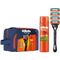 Gillette F5 4up Skraber+gel Fusion 200ml