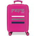 Pepe Jeans Pepe Jeanstil kvinder. 6521161 Kuffert i kabinestørrelse World rigid 34L fuchsia -38x55x20cm (OSFA), Casual, Pink, ABS/Polykarbonat, Hytte