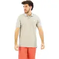 Ecoalf ECOALFtil mænd. MCMGAPOTANOB0820S24-300 Tano grå polo shirt (L), Casual, Korte ærmer, Økologisk bomuld, Bæredygtig