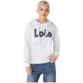 LOIS Jeans Lois Jeanstil kvinder. 464392220 Hættetrøje 135259 hvid (S), Casual, Bomuld, Lange ærmer