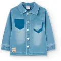 Boboli Over Denim Knit Skjorte Med Lange ærmer