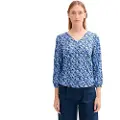 Tom Tailor 1044406 Crincle Henley 3/4 ærmet T-shirt