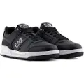 Emporio Armani EA7unisex. X8X234_XK422 Court lædersko sort (39 1/3), Fast, Blonder, Casual, Sport, Tennis/padeltennis, Multisport