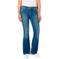 Pepe Jeans Pepe Jeanstil kvinder. PL204736IA0 Pimlico flare fit jeans blå (28/30), Casual, Bomuld, Denim, Bæredygtig