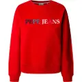 Pepe Jeans Pepe Jeanstil kvinder. PL581485 Sweatshirt Reagan rød (L), Casual, Bomuld, Bæredygtig