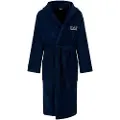 EA7 EA7til mænd. 7M000441_AF14014 Badekåbe af bomuldsfrotté i marineblå (3XL), Casual, Afslappet