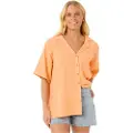 Rip Curl Cala Vadella Textured Kortærmet Skjorte